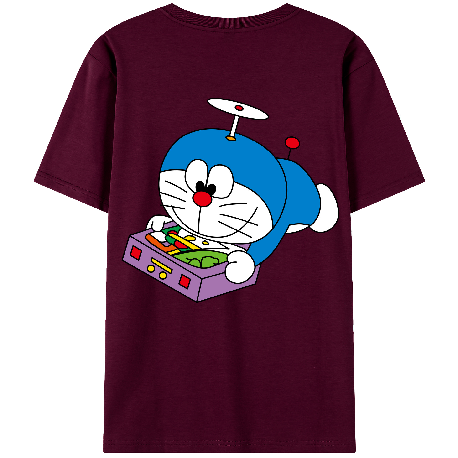 （画像用） ドラえもん Doraemon レディース半袖Tシャツ(バックプリント)